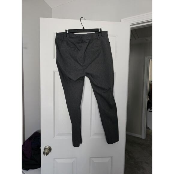 Gap Womens 18 Signature Skinny Ankle Pants Stretch Heather Gray Mid Rise - Picture 3 of 8